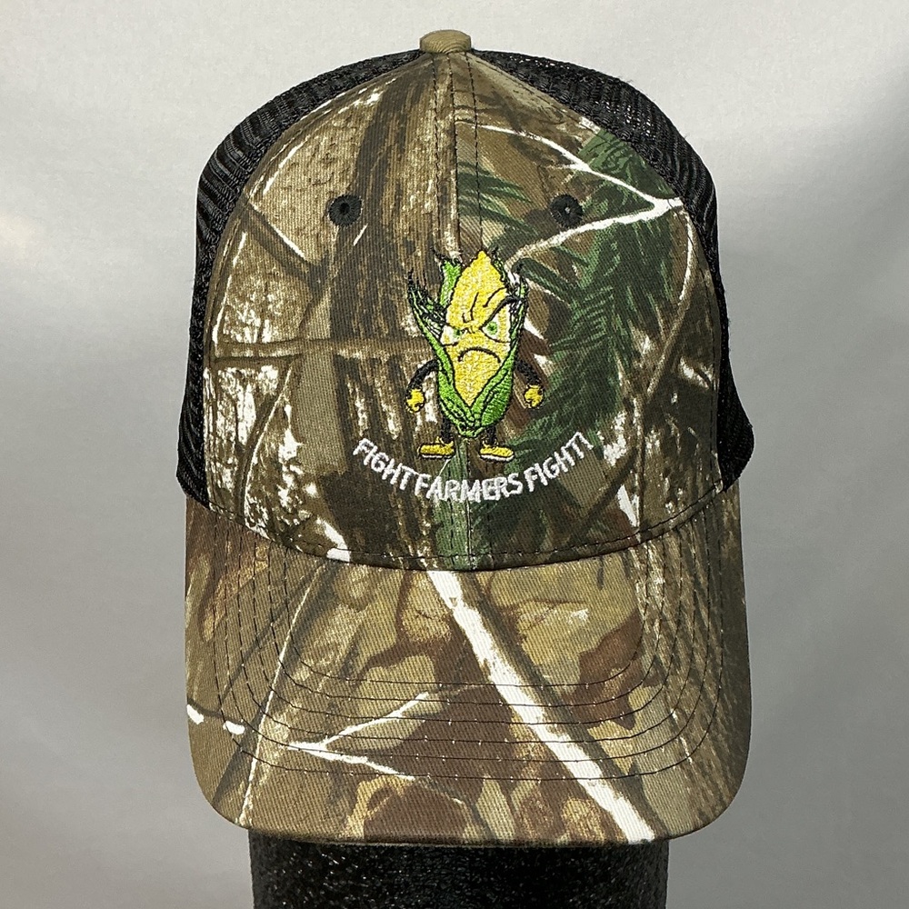 Realtree Fight Farmers Fight Corn Camo Trucker Hat Snapback